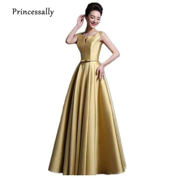 Planet Gates Quality Wine Red Bridesmaid Dresses Long Thick Satin Floor Length Elegant Prom Party Dresses Vestido Da Dama De Honra 2017