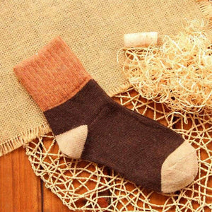 Planet Gates Quality winter vintage thicken warm rabbit wool women socks female fashion patchwork retro thermal cotton socks 5pairs/lot