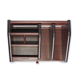 Planet Gates Quality Wooden Pen Holder Stationery Holder Pen Pot Desk Organizer Pencil Stand Office Desk Accessories With Drawer Divider