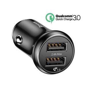 Baseus 18W Quick Charge 3.0 Car Phone Charger for Samsung QC3.0 USB Car Charger Adapter for iPhone Mobile Phone Fast Charging