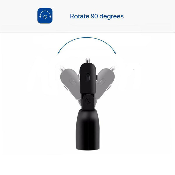 Planet Gates Quick Charge 3.0 Car Charger Dual USB Phone Charger Adapter QC3.0 + 5V 2.4A Digital Display Low Voltage Warning