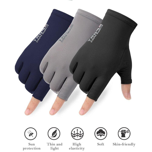 Planet Gates Quick Dry Bicycle Gloves For Cycling Men's Fingerless Gloves Solid Mtb Bike Riding Glove Anti-Slip Motorcycle Driving Gloves