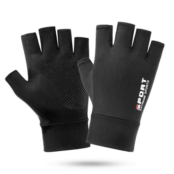 Planet Gates Quick Dry Bicycle Gloves For Cycling Men's Fingerless Gloves Solid Mtb Bike Riding Glove Anti-Slip Motorcycle Driving Gloves