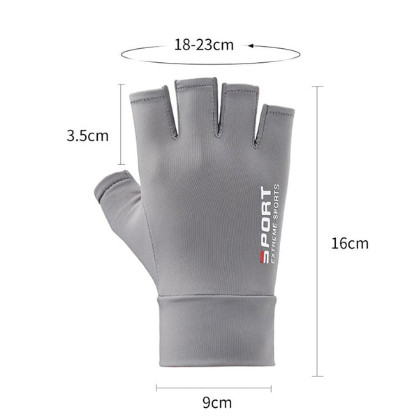 Planet Gates Quick Dry Bicycle Gloves For Cycling Men's Fingerless Gloves Solid Mtb Bike Riding Glove Anti-Slip Motorcycle Driving Gloves