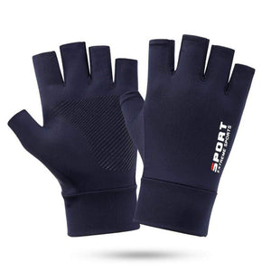 Planet Gates Quick Dry Bicycle Gloves For Cycling Men's Fingerless Gloves Solid Mtb Bike Riding Glove Anti-Slip Motorcycle Driving Gloves