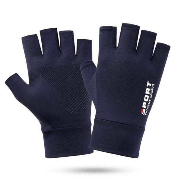 Planet Gates Quick Dry Bicycle Gloves For Cycling Men's Fingerless Gloves Solid Mtb Bike Riding Glove Anti-Slip Motorcycle Driving Gloves