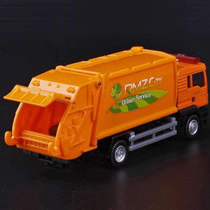Planet Gates R 1:64 Garbage Truck Model Alloy Car Toy Sanitation Truck Garbage Bin Children's Favorite Toys Holiday Gift Toy Vehicles Kids