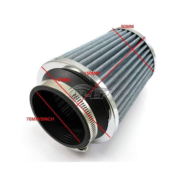 Planet Gates R-EP Universal Car Air Filter 3inch Cold Air INTAKE Supercharger for 76mm intake hose Kit filtro de ar esportivo