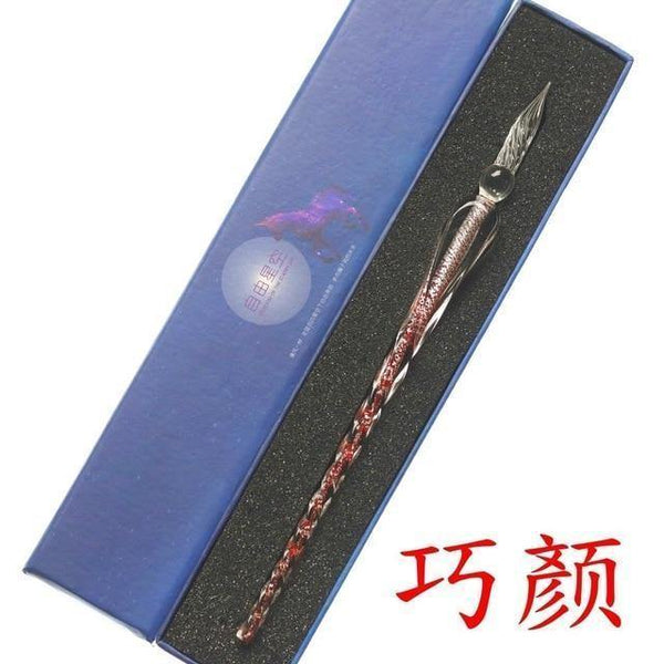 Planet Gates R Rainbow Glass Pen Dip pen Gift Set Starry sky Color ink Pen Creative Writing Tools Pluma Estilografica