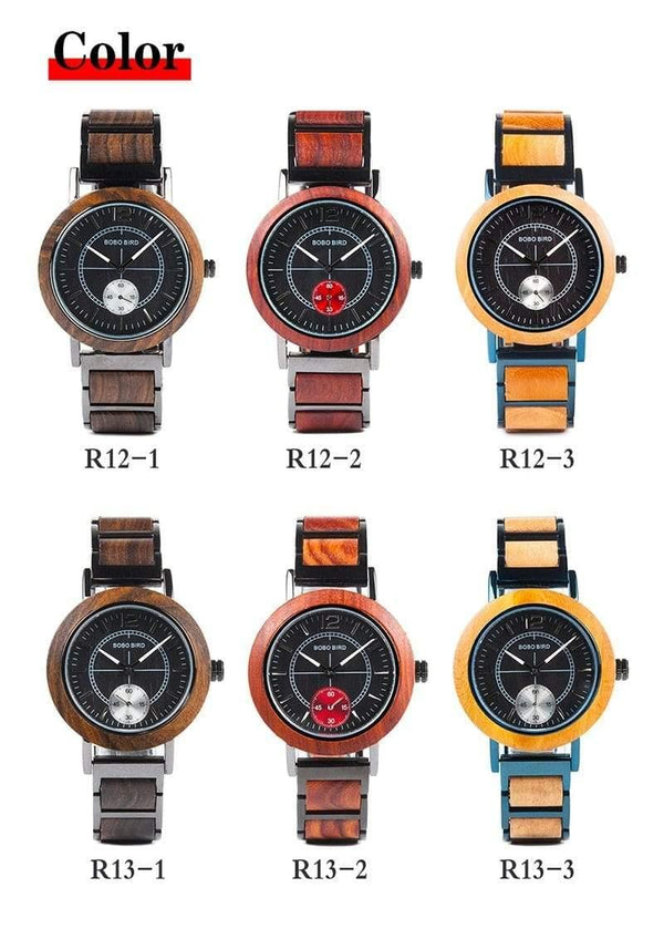 Planet Gates R12-1  Men Wood Lovers' Watches Top Brand Luxury Men Watch Women Quartz Wristwatches Accept Logo Drop Shipping