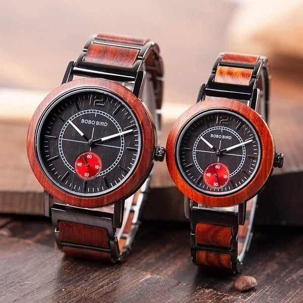 Planet Gates R12-1  Men Wood Lovers' Watches Top Brand Luxury Men Watch Women Quartz Wristwatches Accept Logo Drop Shipping