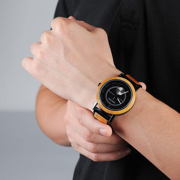 Planet Gates R12-1  Men Wood Lovers' Watches Top Brand Luxury Men Watch Women Quartz Wristwatches Accept Logo Drop Shipping