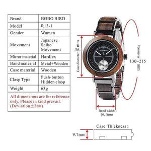 Planet Gates R12-1  Men Wood Lovers' Watches Top Brand Luxury Men Watch Women Quartz Wristwatches Accept Logo Drop Shipping