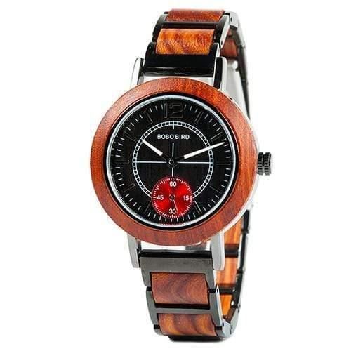 Planet Gates R12-2 Men Red Wooden Men Watches Top Brand Luxury Stylish Women Watch Great Gifts for Lovers Accept Engraving Logo