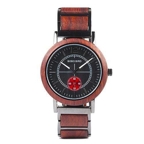 Planet Gates R13-2 Women Red Wooden Men Watches Top Brand Luxury Stylish Women Watch Great Gifts for Lovers Accept Engraving Logo
