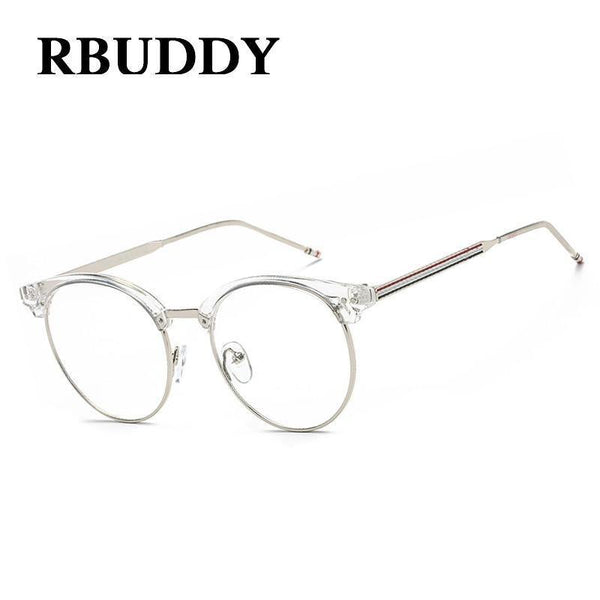 Planet Gates R2 Transparent Glasses Fake Computer Reading Glasses Clear Lens Men Women Optical Eyewear Metal Eyeglasses