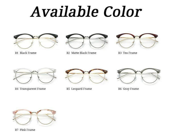 Planet Gates R2 Transparent Glasses Fake Computer Reading Glasses Clear Lens Men Women Optical Eyewear Metal Eyeglasses