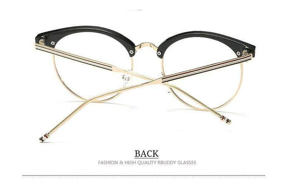 Planet Gates R2 Transparent Glasses Fake Computer Reading Glasses Clear Lens Men Women Optical Eyewear Metal Eyeglasses