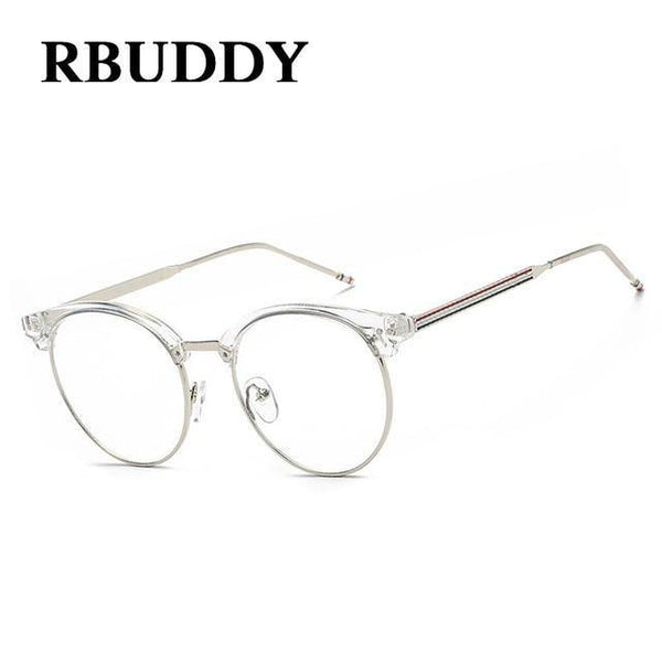 Planet Gates R4 Transparent Glasses Fake Computer Reading Glasses Clear Lens Men Women Optical Eyewear Metal Eyeglasses