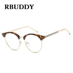 Planet Gates R5 Transparent Glasses Fake Computer Reading Glasses Clear Lens Men Women Optical Eyewear Metal Eyeglasses