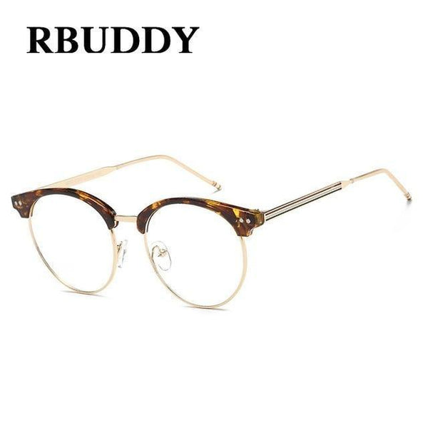 Planet Gates R5 Transparent Glasses Fake Computer Reading Glasses Clear Lens Men Women Optical Eyewear Metal Eyeglasses