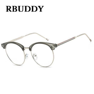 Planet Gates R6 Transparent Glasses Fake Computer Reading Glasses Clear Lens Men Women Optical Eyewear Metal Eyeglasses