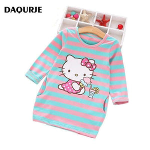 Planet Gates Rabbit Bule / 2T Girls Dress Cartoon Kids Dresses For Girl Clothes 2-8Y Baby children clothing Vestidos Costume Roupas Infantis Menina