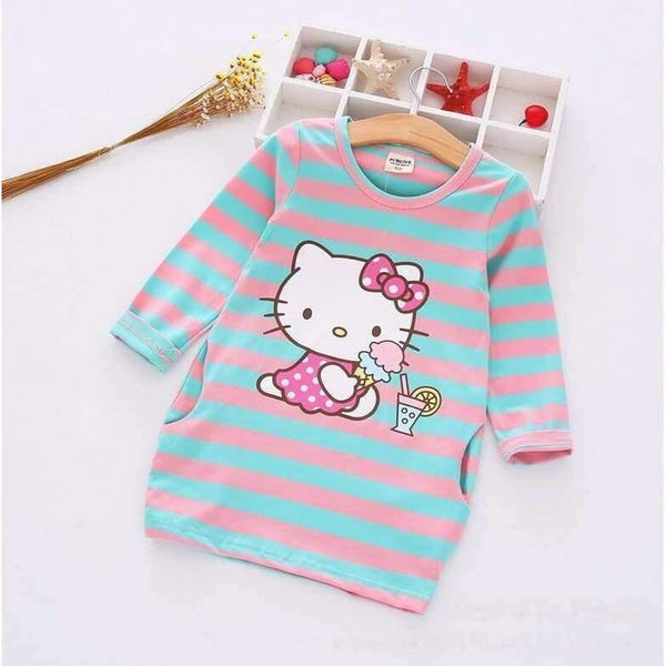 Planet Gates Rabbit Bule / 2T Girls Dress Cartoon Kids Dresses For Girl Clothes 2-8Y Baby children clothing Vestidos Costume Roupas Infantis Menina