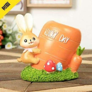 Planet Gates Rabbit / China Cute Pen Holder Rabbit/Cactus/Unicorn Pencil Holder Kawaii Desk Accessories Office Stationery Desk Organizer