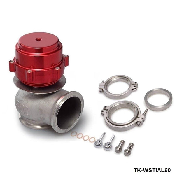 Planet Gates Racing Billet Aluminum Car 60MM Vband V60 Flange Turbo Wastegate For BMW Subaru Honda TK-WSTIAL60