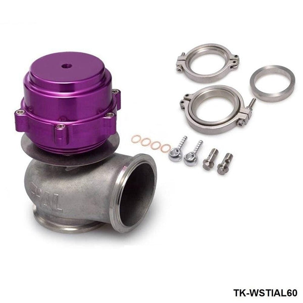 Planet Gates Racing Billet Aluminum Car 60MM Vband V60 Flange Turbo Wastegate For BMW Subaru Honda TK-WSTIAL60