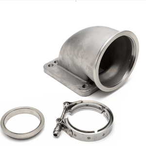 Planet Gates Racing Car T304 Stainless Steel V Band Clamp Flange Assembly For Exhaust Turbo Wastegate  4.5" OD Pipe EP-VKG45