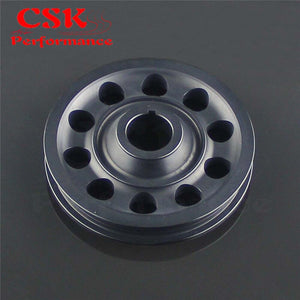 Planet Gates Racing Light Weight Alloy Crank Pulley for Civic EK9 Integra DC2 Type R CTR BLACK
