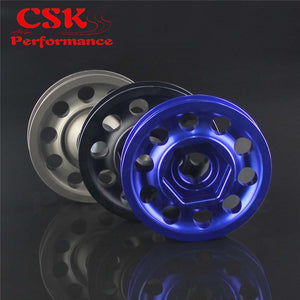 Planet Gates Racing Light Weight Alloy Crank Pulley for Civic EK9 Integra DC2 Type R CTR BLACK