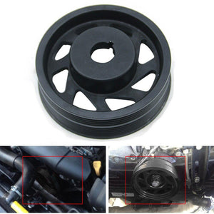 Planet Gates Racing Performance Crankshaft Crank Pulley For Subaru Impreza WRX Sti Legacy Aluminum Black Light Weight