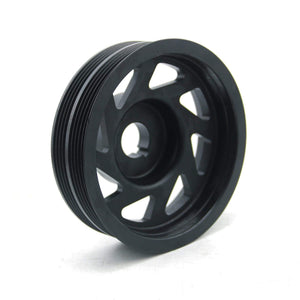 Planet Gates Racing Performance Crankshaft Crank Pulley For Subaru Impreza WRX Sti Legacy Aluminum Black Light Weight