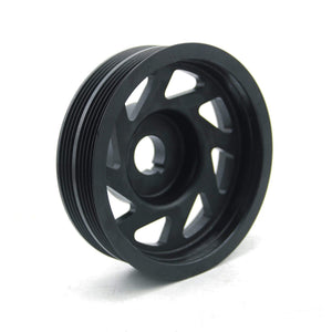 Planet Gates Racing Performance Crankshaft Crank Pulley For Subaru Impreza WRX Sti Legacy Aluminum Black Light Weight