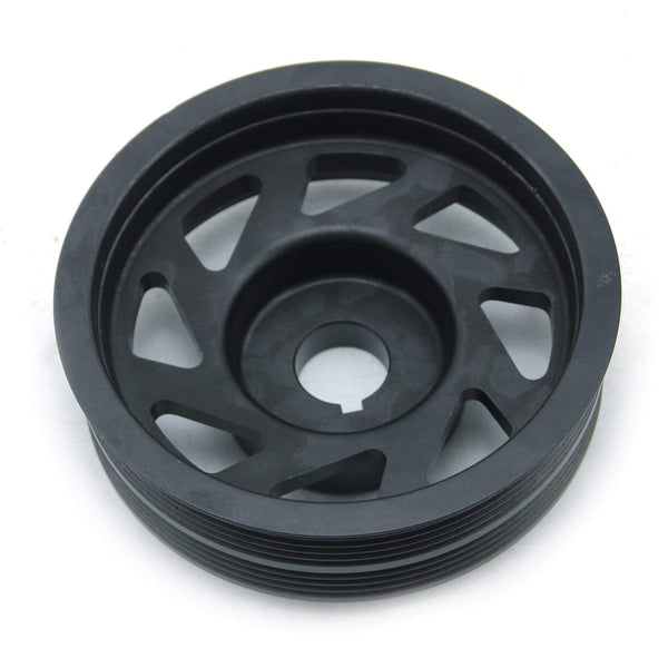 Planet Gates Racing Performance Crankshaft Crank Pulley For Subaru Impreza WRX Sti Legacy Aluminum Black Light Weight