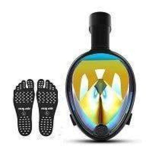 Planet Gates rainbow / China / S/M Full Face Anti-Fog Diving Mask Underwater Swimming Snorkel Mask Scuba Set for Gopro Camera Beach Foldable Breathing