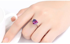 Planet Gates Rainbow Fire Mystic Topaz Finger Rings for Women Anniversary Women 925 Sterling Silver Wedding Ring