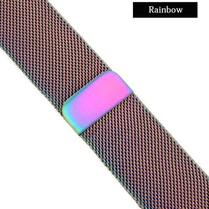 Planet Gates Rainbow / For Apple Watch 40mm Watch Strap For Apple Watch Band 44mm 40mm 42mm 38mm Series 4/3/2/1 iWatch Stainless Steel Woven watchband