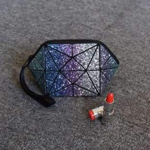 Planet Gates rainbow Geometric semi circle cosmetic bag for women toiletry bag fashional makeup bag brand