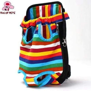 Planet Gates Rainbow / S Pet Travel Bag Cat Carrier Bag for Small Dogs Pet Weight 0-10kg Five Holes Backpack Front Chest Backpack  Rainbow