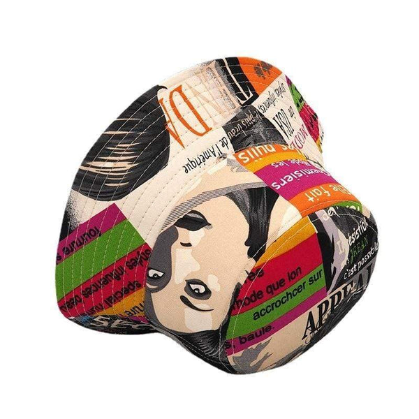 Planet Gates Rainbow Stripe Bucket Hats For Women Floral Outdoor Travel Sun Hat Sun protection Fisherman Cap Men Female Panama