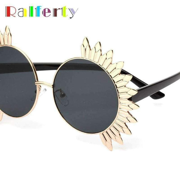 Planet Gates Ralferty 2017 Vintage Round Sunglasses Women Stylish Unique Sunglass Men Masquerade Mask Retro Eyewear European Sun Glass A1224