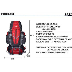 Planet Gates Random 85L Outdoor Backpack Travel Multi-purpose climbing backpacks Hiking big capacity Rucksacks camping sports bags