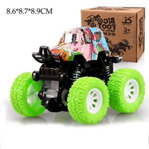 Planet Gates Random box 3 Mini Inertial Off-Road Vehicle Pullback Children Toy Car Plastic Friction Stunt Car Juguetes Carro kids toys for boys