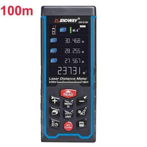 Planet Gates range finder 100M SNDWAY 2.4 inch color display Digital Laser range finder 50M 70M 100M metro laser Electronic Tape Measure laser distance meter