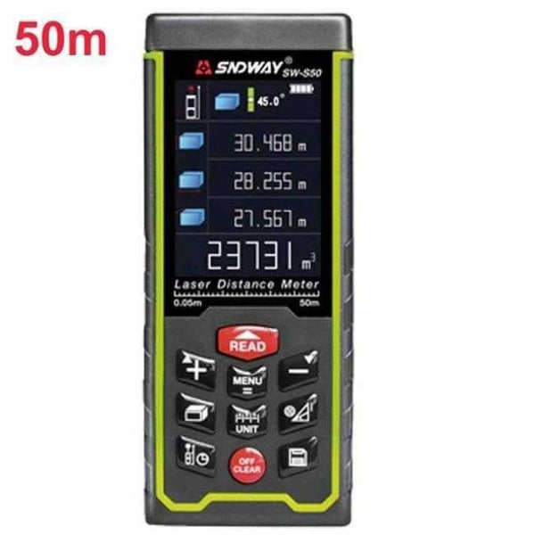 Planet Gates range finder 50M SNDWAY 2.4 inch color display Digital Laser range finder 50M 70M 100M metro laser Electronic Tape Measure laser distance meter
