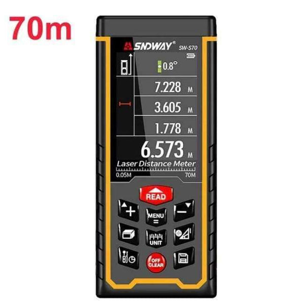 Planet Gates range finder 70M SNDWAY 2.4 inch color display Digital Laser range finder 50M 70M 100M metro laser Electronic Tape Measure laser distance meter